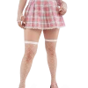 FINESSE Arlene Bubblegum Pop Laced Plaid Skirt