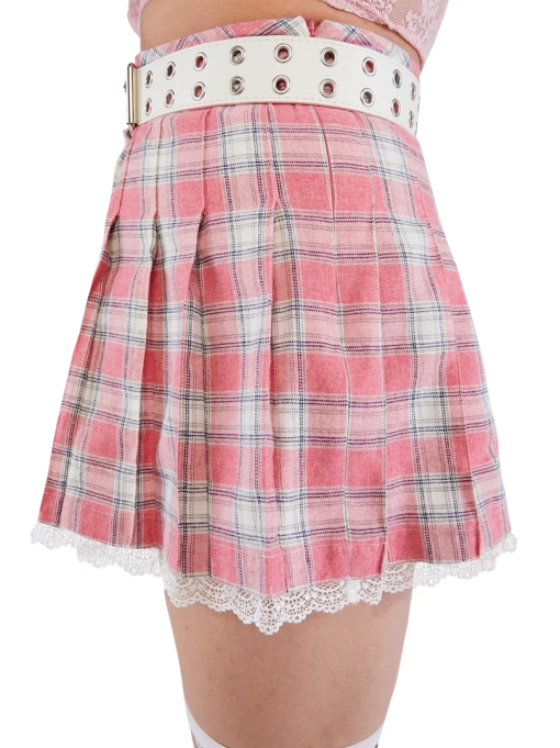 FINESSE Arlene Snow White Studded Belt