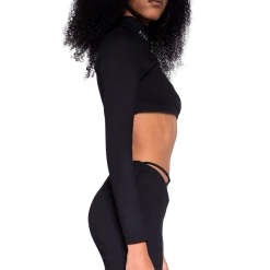 FINESSE Honey Turtleneck Crop Top