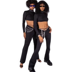 FINESSE Honey Turtleneck Crop Top