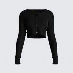 FINESSE Chloe Cropped Cardigan Tops