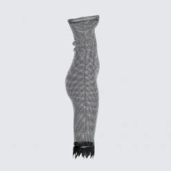 FINESSE Vicky Black Feather Trim Dress