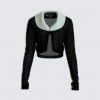 FINESSE Tops Danielle Fur Trim Top