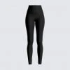 FINESSE Bottoms Allison Black Jersey Legging