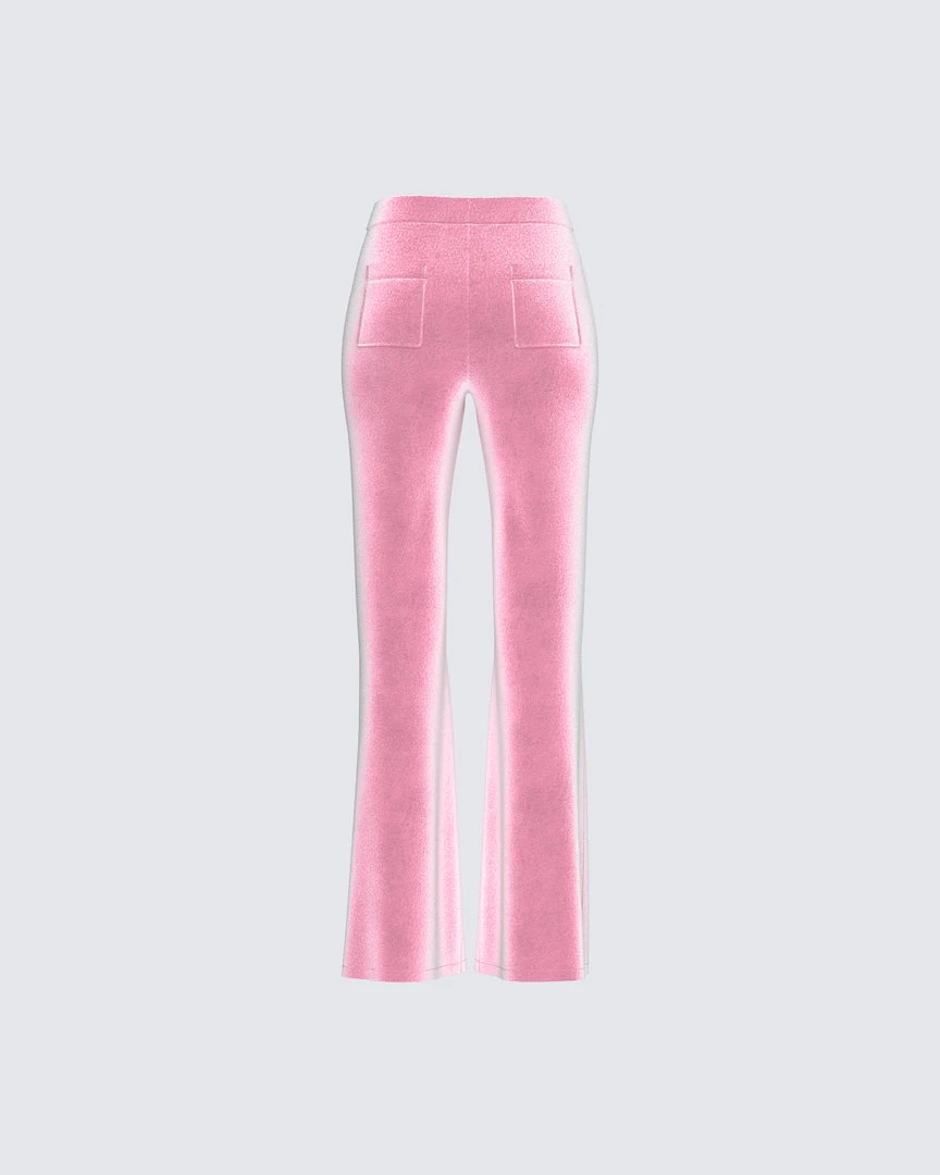 Dios Eliana Pink Flared Pant 5 Dios Eliana Pink Flared Pant