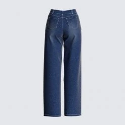 FINESSE Davis Straight Leg Blue Jeans