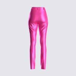 Dios Bottoms Lydia Magenta High Waist Pant 8 Dios Bottoms Lydia Magenta High Waist Pant