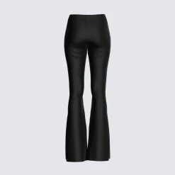 FINESSE Lucia Black Zipper Pant Bottoms 7 FINESSE Lucia Black Zipper Pant Bottoms