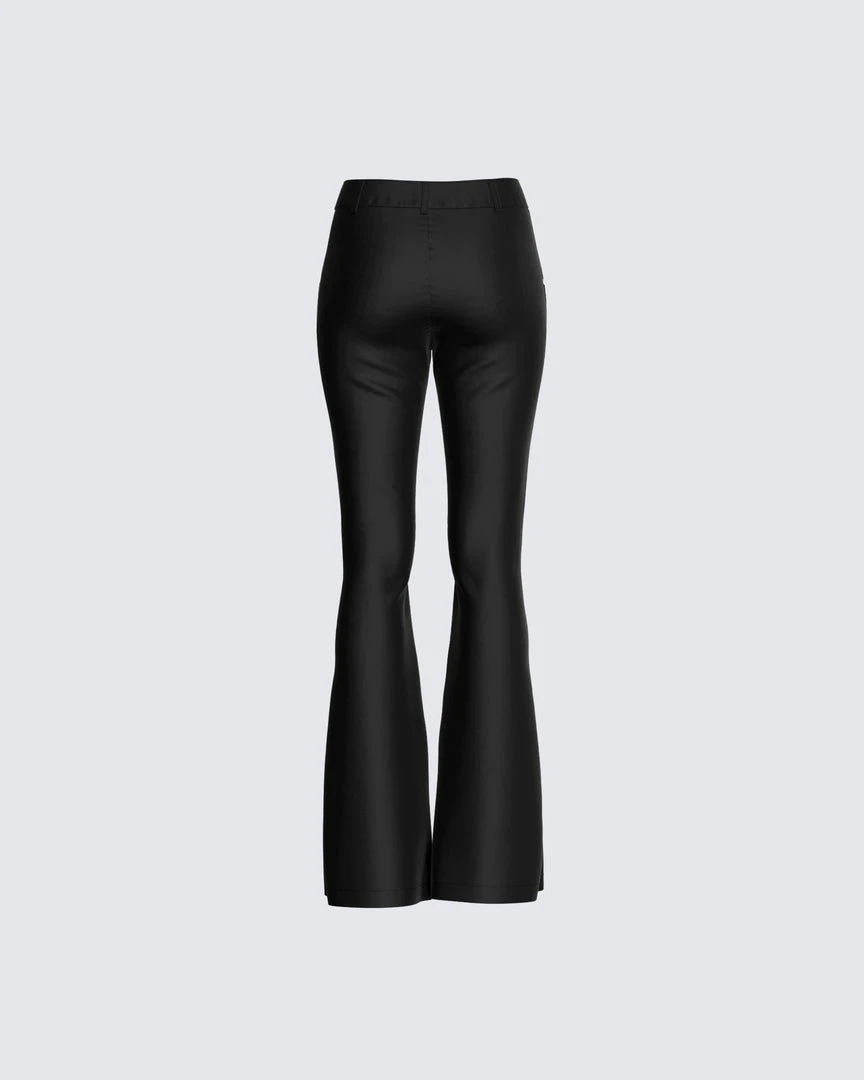 FINESSE Lucia Black Zipper Pant Bottoms 5 FINESSE Lucia Black Zipper Pant Bottoms