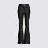 FINESSE Lucia Black Zipper Pant Bottoms