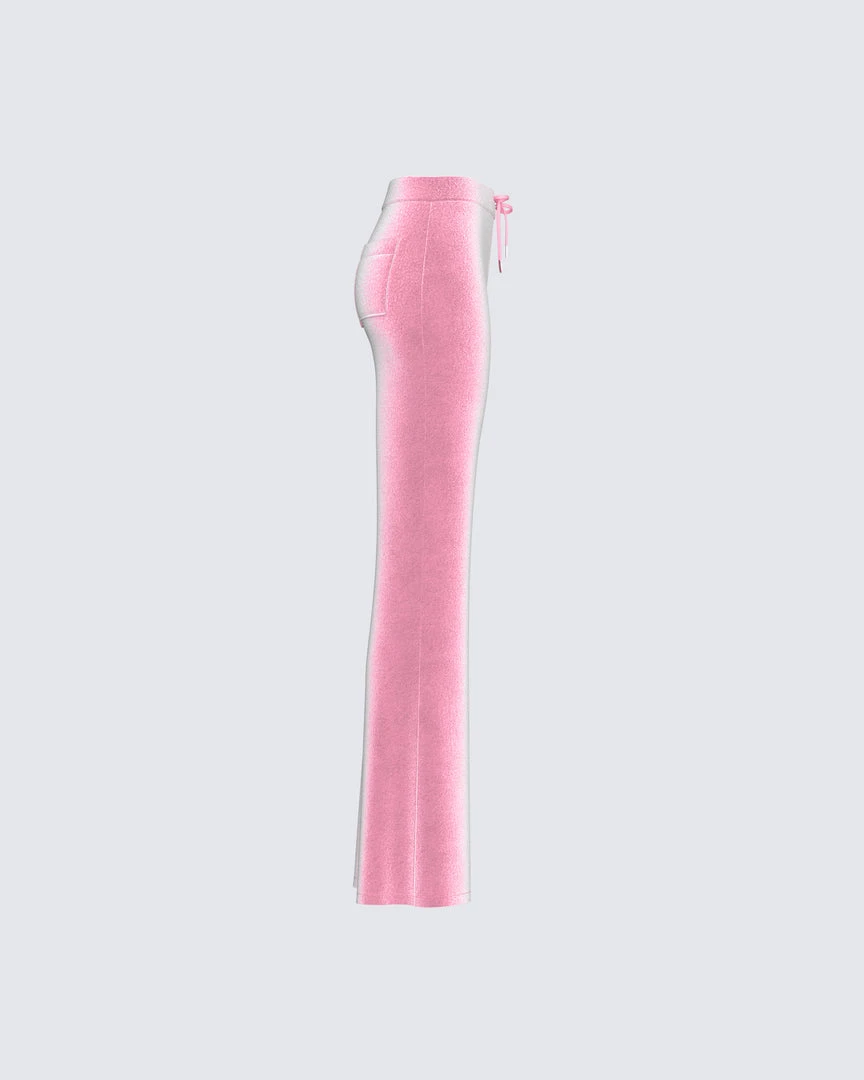 Dios Eliana Pink Flared Pant 4 Dios Eliana Pink Flared Pant