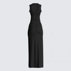 FINESSE Simone Black Cut Out Dress Dresses