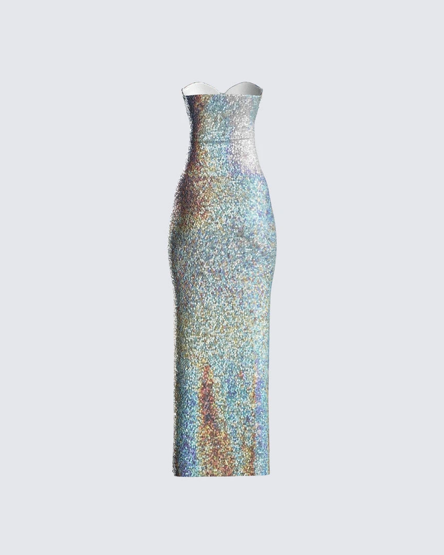 FINESSE Alexi Multi Sequin Gown Dresses 5 FINESSE Alexi Multi Sequin Gown Dresses