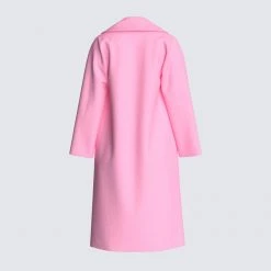 Wowe Clara Pink Oversized Coat Outerwear
