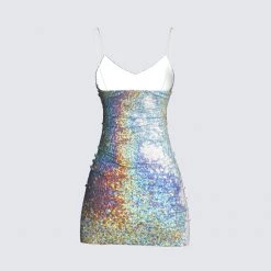 FINESSE Tara Multi Sequin Dress