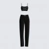 FINESSE Sets Addison Black Top & Pant Set