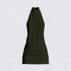 FINESSE Jess Olive Halter Dress Dresses