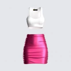 FINESSE Sets Naomi Pink Metallic Set