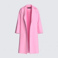 Wowe Clara Pink Oversized Coat Outerwear