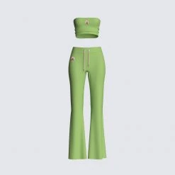 FINESSE Emerson Green Top & Pant Set Sets