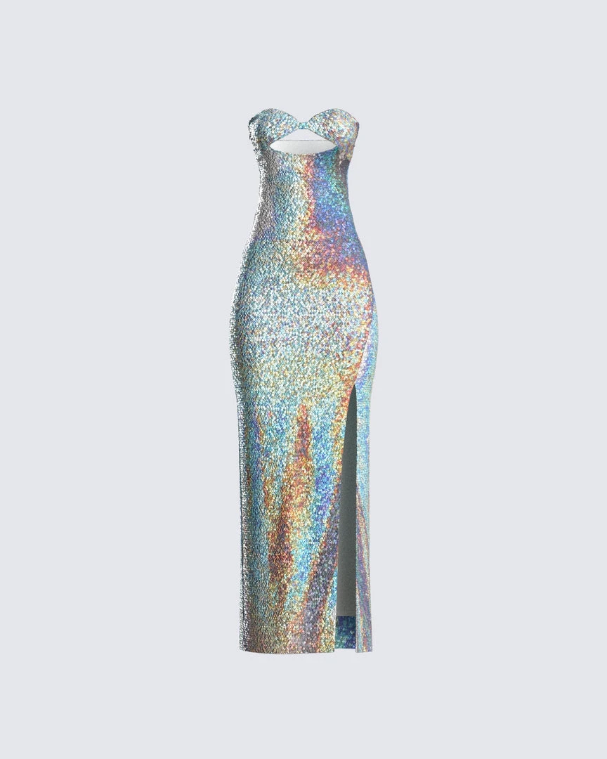 FINESSE Alexi Multi Sequin Gown Dresses 3 FINESSE Alexi Multi Sequin Gown Dresses