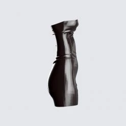 FINESSE Valerie Brown Leather Dress Dresses