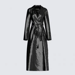 FINESSE Knox Patent Leather Coat