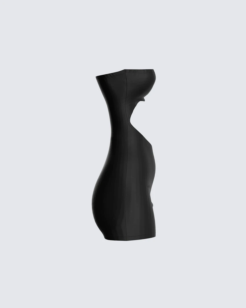 FINESSE Lewis Black Cut Out Dress 4 FINESSE Lewis Black Cut Out Dress