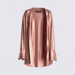 FINESSE Gracie Satin Shirt Tops