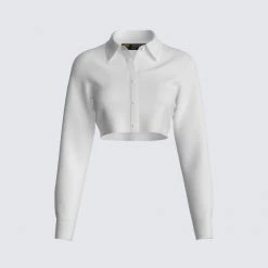 FINESSE Tops Chloe Cropped Shirt