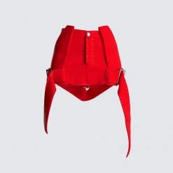 FINESSE Brielle Red Mini Skirt