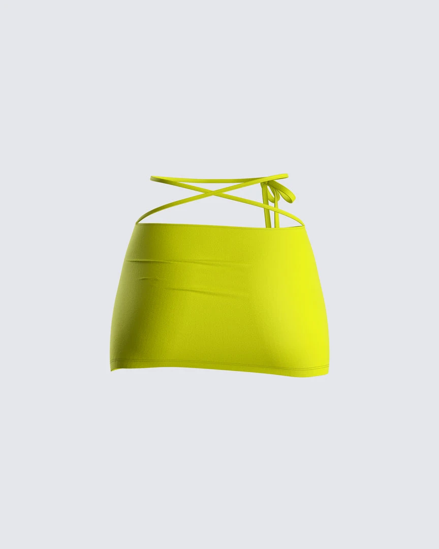 FINESSE Bottoms Cameron Yellow Mini Skirt 5 FINESSE Bottoms Cameron Yellow Mini Skirt