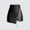 FINESSE Charlie Leather Mini Skirt 2 FINESSE Charlie Leather Mini Skirt