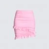 Dios Bottoms Peyton Pink Mini Skirt 1 Dios Bottoms Peyton Pink Mini Skirt