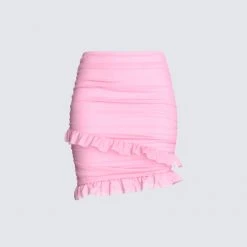 Dios Bottoms Peyton Pink Mini Skirt