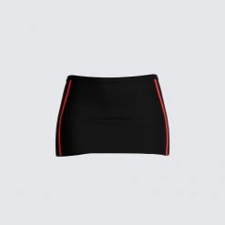 FINESSE Leon Black Mini Skirt Bottoms