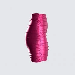 FINESSE Naomi Metallic Shirred Mini Skirt Bottoms