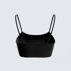 FINESSE Allison Black Jersey Crop Top
