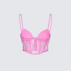 Mayer Abigail Pink Corset Top