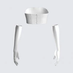 FINESSE Kenny White Sequin Top & Gloves 8 FINESSE Kenny White Sequin Top & Gloves