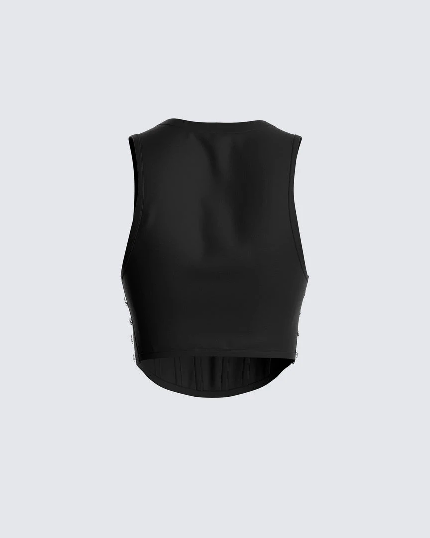 FINESSE Eli Black Corset Top Tops 5 FINESSE Eli Black Corset Top Tops