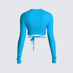 FINESSE Tops Cameron Blue Long Sleeve Top