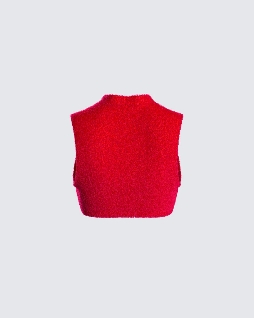 FINESSE Tops Brielle Red Cropped Top 5 FINESSE Tops Brielle Red Cropped Top