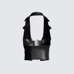 FINESSE Tops Jaxon Black Leather Top 9 FINESSE Tops Jaxon Black Leather Top