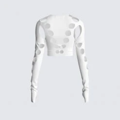 FINESSE Iman White Cut Out Top Tops