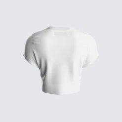 FINESSE Tavi White Graphic Printed Top Tops