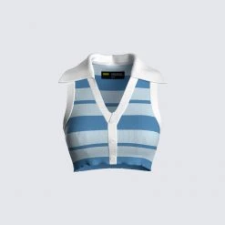 FINESSE Davis Multi Stripe Top