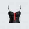 FINESSE Tops Leon Black Corset Top 2 FINESSE Tops Leon Black Corset Top