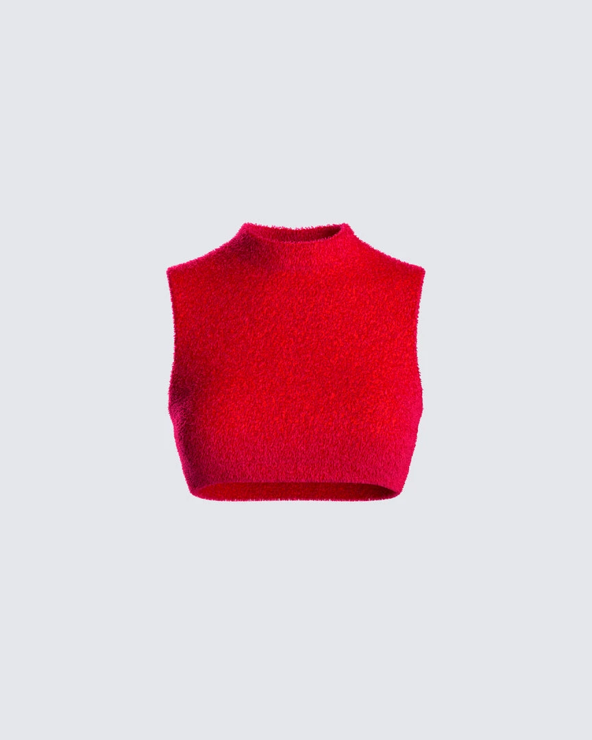 FINESSE Tops Brielle Red Cropped Top 3 FINESSE Tops Brielle Red Cropped Top