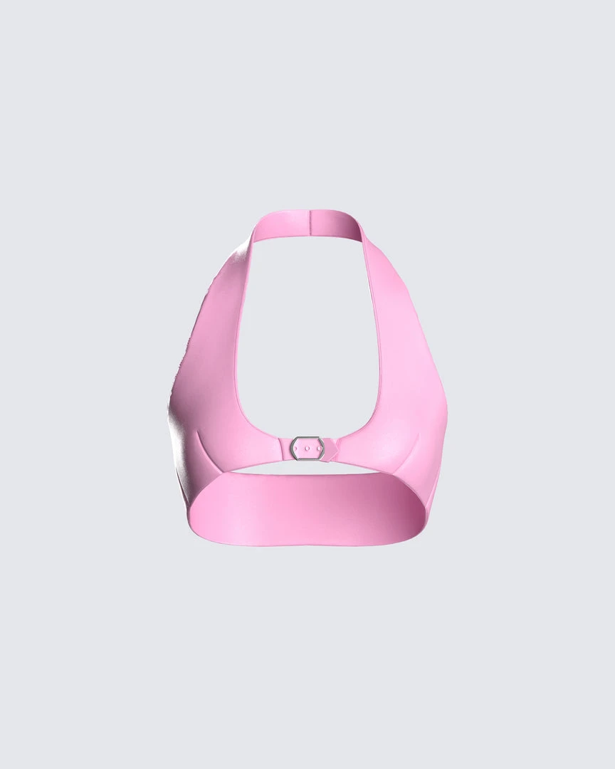 Dios Melanie Pink Halter Top Tops 3 Dios Melanie Pink Halter Top Tops